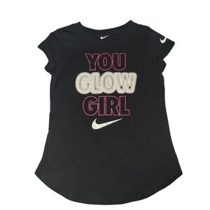 Nike Black Kids T-Shirt - You Glow Girl